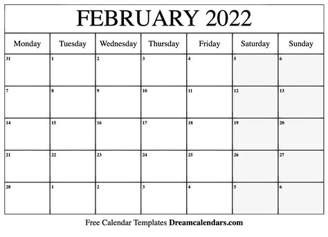 February 28, 2022 (Monday) .